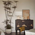 Настольная лампа с прямоугольным основанием из натурального камня c тканевым абажуром Lapis Tiburtinus варинант исполнения - 5 | Loft Concept в Новосибирске