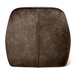 Стул с мягкой коричневой обивкой из велюра и подъемно-поворотным механизмом на черных колесиках Harper Brown варинант исполнения - 3 | Loft Concept в Новосибирске