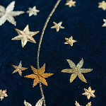 Обои с вышивкой ручной работы Cosmos Original colourway on velvet варинант исполнения - 2 | Loft Concept в Новосибирске