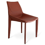 Стул коричневый из искуственной кожи на 4-х ножках Enigma Brown варинант исполнения - 1 | Loft Concept в Новосибирске