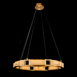Люстра в виде кольца из натурального камня Golden Alavastor варинант исполнения - 1 | Loft Concept в Новосибирске