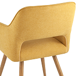 Стул в рогожке желтого цвета NEASAN STOOL варинант исполнения - 6 | Loft Concept в Новосибирске