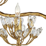 Торшер золотой в виде растения Golden Flower Glade варинант исполнения - 1 | Loft Concept в Новосибирске