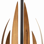 Торшер с основанием в виде стебля с листьями и тканевым абажуром Flowing Leaves варинант исполнения - 2 | Loft Concept в Новосибирске