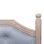 Изголовье кровати серое с мягкой обивкой из рогожки Emma Headboard варинант исполнения - 2 | Loft Concept в Новосибирске