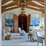 Обои ручная роспись Le Brésil Mer Bleue варинант исполнения - 4 | Loft Concept в Новосибирске