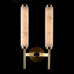 Бра с 2-мя цилиндрическими каменными плафонами Wand of Light варинант исполнения - 1 | Loft Concept в Новосибирске