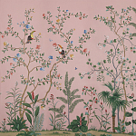 Обои ручная роспись Amazonia Florence Pink dyed silk варинант исполнения - 2 | Loft Concept в Новосибирске
