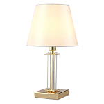 Настольная лампа с белым тканевым абажуром в форме конуса Laurent варинант исполнения - 6 | Loft Concept в Новосибирске