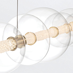 Подвесной светильник линейный с прозрачными стеклянными шарами разного диаметра Eurofase варинант исполнения - 15 | Loft Concept в Новосибирске