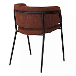 Стул полукруглый мягкий с буклированной обивкой Chair with Boucle Upholstery варинант исполнения - 7 | Loft Concept в Новосибирске