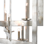 Люстра серебряная из пересекающихся квадратных элементов Intersecting Squares  варинант исполнения - 1 | Loft Concept в Новосибирске