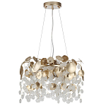 Люстра с декоративными подвесками из прозрачного стекла в форме монеток FAIRYTREE Light варинант исполнения - 2 | Loft Concept в Новосибирске