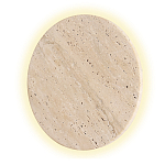 Бра с круглым плафоном из травертина Shaw Marble Lighting варинант исполнения - 3 | Loft Concept в Новосибирске