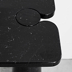 Консоль чёрная на 2-х конусообразных ножках Eros варинант исполнения - 1 | Loft Concept в Новосибирске