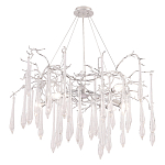 Люстра подвесная с прозрачными подвесками в форме капель Droplet Chandelier варинант исполнения - 4 | Loft Concept в Новосибирске