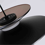 Люстра подвесная с тремя матовыми черными плафонами Obsidian Touch варинант исполнения - 3 | Loft Concept в Новосибирске