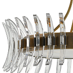 Люстра круглая с прозрачными элементами в форме полумесяца Crescent варинант исполнения - 1 | Loft Concept в Новосибирске