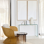 Стол журнальный круглый Acrylic Аether Smoke варинант исполнения - 7 | Loft Concept в Новосибирске