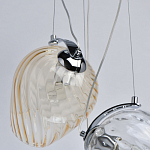 Люстра каскадная с 5-ю разноцветными стеклянными плафонами Kaleido варинант исполнения - 7 | Loft Concept в Новосибирске