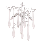 Бра с декором в виде ветвей и стеклянных подвесок в форме капель Droplet Chandelier варинант исполнения - 3 | Loft Concept в Новосибирске