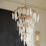 Люстра многоярусная с трубчатыми подвесками Dripping Crystals варинант исполнения - 5 | Loft Concept в Новосибирске