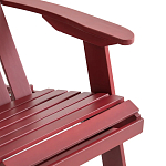 Уличное кресло из массива акации Adirondack Wooden Chair Red варинант исполнения - 7 | Loft Concept в Новосибирске