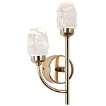 Бра с декором в виде кристаллов из хрусталя Kenneth Crystal Stone Sconce варинант исполнения - 1 | Loft Concept в Новосибирске