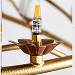 Люстра с ветвистым каркасом и плафонами в виде лотосов Chandelier Lotus варинант исполнения - 2 | Loft Concept в Новосибирске