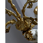 Подсвечник белый Попугай из фарфора с бронзовыми элементами Eden Garden варинант исполнения - 8 | Loft Concept в Новосибирске