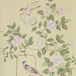 Обои ручная роспись Askew Verdigris  варинант исполнения - 1 | Loft Concept в Новосибирске