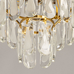 Люстра многоярусная с овальными прозрачными подвесками 28 см Harmonica варинант исполнения - 9 | Loft Concept в Новосибирске