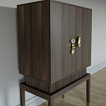 Кабинетный шкаф Elsa Dreams Walnut с 2-мя ящиками варинант исполнения - 5 | Loft Concept в Новосибирске