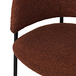 Стул полукруглый мягкий с буклированной обивкой Chair with Boucle Upholstery варинант исполнения - 8 | Loft Concept в Новосибирске