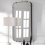 Зеркало настенное в черной металлической раме Mirror Cardinal варинант исполнения - 5 | Loft Concept в Новосибирске