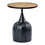 Приставной столик с факутрным черным основанием Ethiopia варинант исполнения - 1 | Loft Concept в Новосибирске