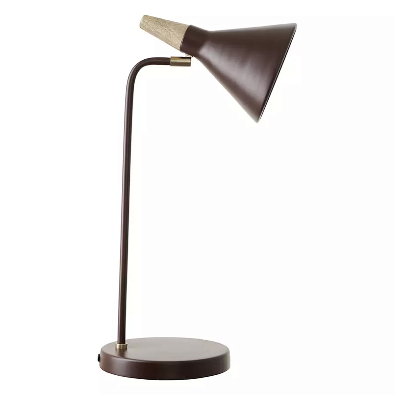 Настольная лампа с конусообразным плафоном Plum Table Lamp Сливовый в Новосибирске | Loft Concept 