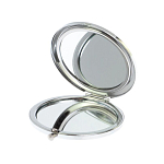 Зеркало карманное складное круглое из натурального камня Малахит с Хризоколлой в подарочной упаковке Silver Stone Mirrors варинант исполнения - 3 | Loft Concept в Новосибирске