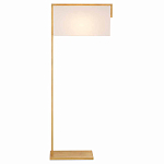 Торшер с прямоугольным абажуром на золотом металлическом каркасе Rectangular Plane  варинант исполнения - 4 | Loft Concept в Новосибирске
