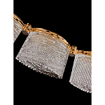 Люстра линейная с текстурными овальными абажурами Splendor Palace Style варинант исполнения - 4 | Loft Concept в Новосибирске