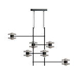 Каркасная люстра Balance варинант исполнения - 1 | Loft Concept в Новосибирске