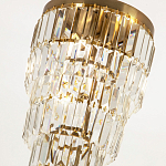 Многоярусная люстра с прямоугольными хрустальными подвесками Allard Crystal Chandelier варинант исполнения - 2 | Loft Concept в Новосибирске