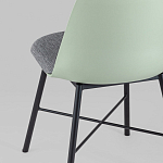 Стул из прочного пластика на металлическом основании Anora Green  варинант исполнения - 6 | Loft Concept в Новосибирске