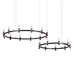 Люстра подвесная с цилиндрическими плафонами на двух круглых подвесах  Arnaut Light варинант исполнения - 1 | Loft Concept в Новосибирске