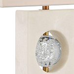 Настольная лампа из мрамора с тканевым прямоугольным абажуром Eternity варинант исполнения - 1 | Loft Concept в Новосибирске