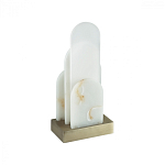 Настольная лампа с белыми вертикальными элементами Alabaster Totem   варинант исполнения - 4 | Loft Concept в Новосибирске