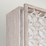 Бра прямоугольное в серебрянном цвете с ажурной решеткой Feiss варинант исполнения - 2 | Loft Concept в Новосибирске