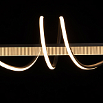 Люстра линейная черного цвета с волнообразным металлическим элементом Luke Lampco Tracer Lamp варинант исполнения - 5 | Loft Concept в Новосибирске