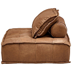 Модульное коричневое кожаное кресло Caron Leather Armchair варинант исполнения - 4 | Loft Concept в Новосибирске