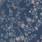 Обои ручная роспись Houghton Dark Blue варинант исполнения - 3 | Loft Concept в Новосибирске